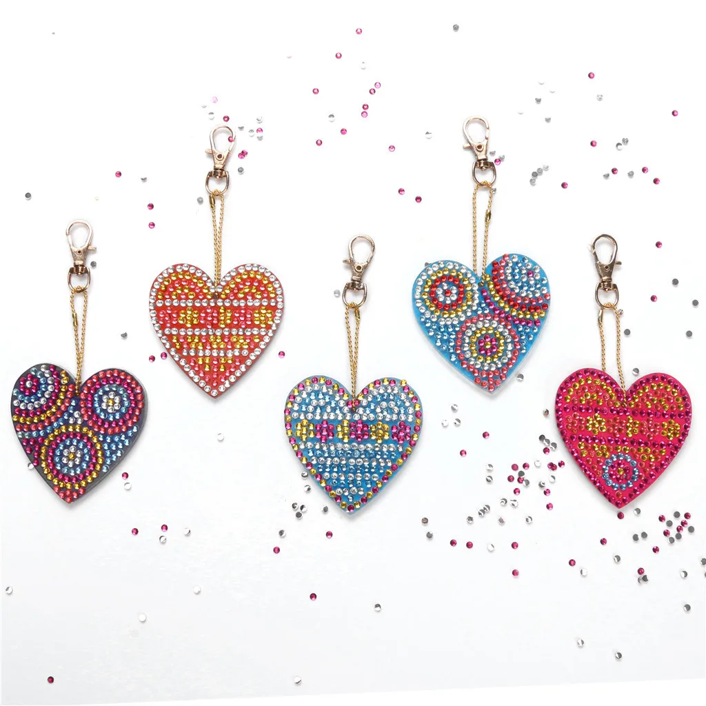 5PCS DIY Key Ring Full Diamond Heart Pattern Key Chains Special Shape Diamond Embroidery Gifts Decoration Supplies #3F
5PCS DIY Key Ring Full Diamond Heart Pattern Key Chains Special Shape Diamond Embroidery Gifts Decoration Supplies #3F