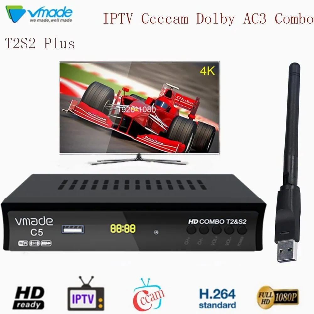 HD 1080P H.264 Europe Digital Satellite Receiver DVB-S2 Terrestrial Receiver TV Tuner DVB-T2 Support Youtube Dolby With WIFI
HD 1080P H.264 Europe Digital Satellite Receiver DVB-S2 Terrestrial Receiver TV Tuner DVB-T2 Support Youtube Dolby With WIFI
