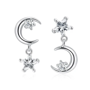JUMPLIM Fashion Stud Earrings Korean Sweet Asymmetrical Earrings Woman Classic Five-pointed Star Moon Tassel Ear Jewelry Gift 
JUMPLIM Fashion Stud Earrings Korean Sweet Asymmetrical Earrings Woman Classic Five-pointed Star Moon Tassel Ear Jewelry Gift