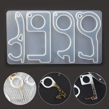 DIY Resin Epoxy Non-Contact Keychain Molds Press Elevator Door Opener Silicone Mold Contactless Key Chain Jewelry Molds
DIY Resin Epoxy Non-Contact Keychain Molds Press Elevator Door Opener Silicone Mold Contactless Key Chain Jewelry Molds