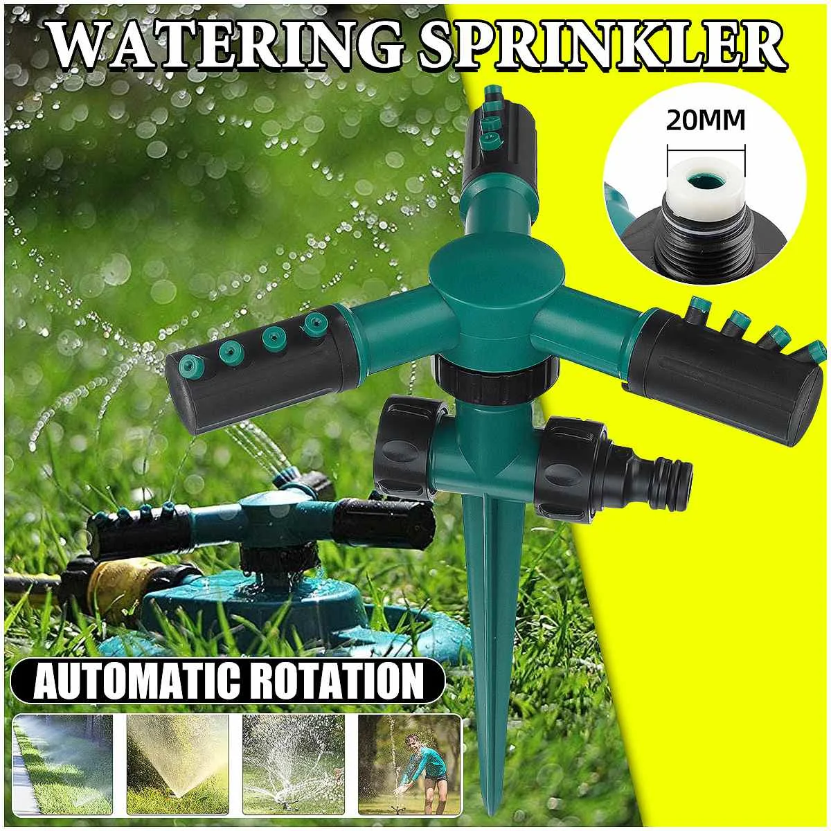 1/3pcs 360 Degree Automatic Garden Sprinklers Watering Grass Lawn Rotary Nozzle Rotating Water Sprinkler System Garden Supplies
1/3pcs 360 Degree Automatic Garden Sprinklers Watering Grass Lawn Rotary Nozzle Rotating Water Sprinkler System Garden Supplies