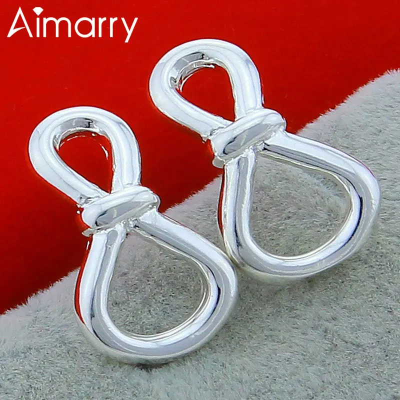 Aimarry 925 Sterling Silver Charm Bowknot Shape Earrings For Women Party Birthday Engagement Gifts Wedding Fashion Jewelry
Aimarry 925 Sterling Silver Charm Bowknot Shape Earrings For Women Party Birthday Engagement Gifts Wedding Fashion Jewelry