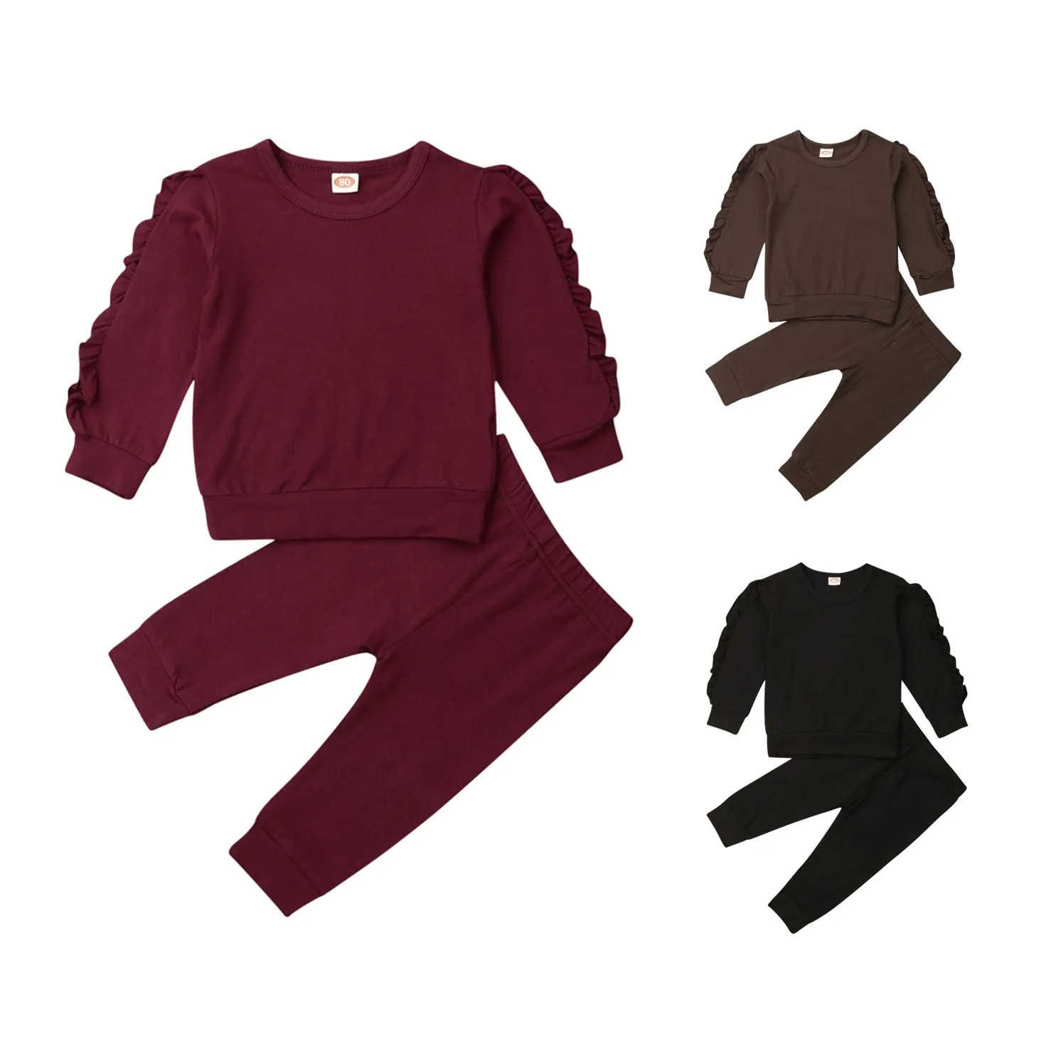 2020 New Fall Autumn 6M-3Y Toddler Kid Baby Girl Solid Color 2Pcs Set Side Ruffled Long Sleeve Top+Pants 3 Colors
2020 New Fall Autumn 6M-3Y Toddler Kid Baby Girl Solid Color 2Pcs Set Side Ruffled Long Sleeve Top+Pants 3 Colors