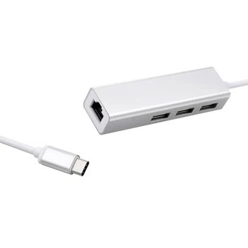 USB 2.0 Type-C 3 Port HUB Fast Ethernet Adapter RJ45 100Mbps Network Card Expansion Converter
USB 2.0 Type-C 3 Port HUB Fast Ethernet Adapter RJ45 100Mbps Network Card Expansion Converter