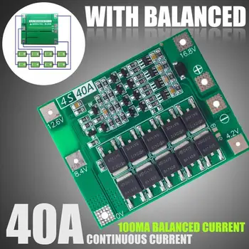 4S 40A Li-ion Lithium Battery Charger Protection Board BMS For Drill Motor 14.8V 16.8V Enhance/Balance
4S 40A Li-ion Lithium Battery Charger Protection Board BMS For Drill Motor 14.8V 16.8V Enhance/Balance