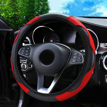 Eco-friendly Steering Wheel Cover Parts Carbon Fiber Leather Protector
Eco-friendly Steering Wheel Cover Parts Carbon Fiber Leather Protector