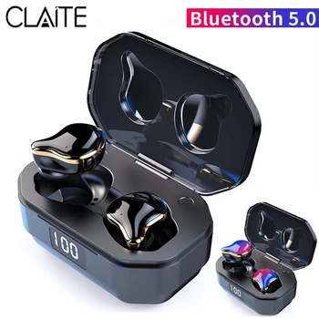CLAITE G01 TWS Wireless bluetooth 5.0 Earphone LED Display HiFi Stereo Heavy Bass Earbuds Smart Touch IPX7 Waterproof Headsets
CLAITE G01 TWS Wireless bluetooth 5.0 Earphone LED Display HiFi Stereo Heavy Bass Earbuds Smart Touch IPX7 Waterproof Headsets