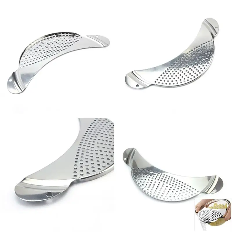 Stainless Steel Pan Pot Drainer Spaghetti Pasta Strainer Easy Home Kitchen Tool