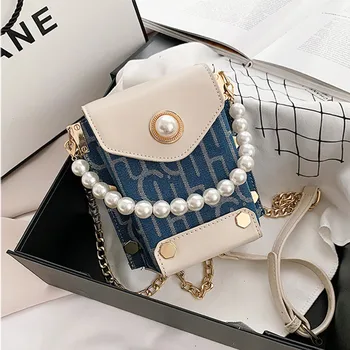 Ladies Fashion Letter Chain Crossbody Bag Luxury Pearl Handbag Summer New Rivet Bucket Bag Women Cross Body Bags
Ladies Fashion Letter Chain Crossbody Bag Luxury Pearl Handbag Summer New Rivet Bucket Bag Women Cross Body Bags