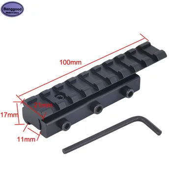 Tactical Rail 11mm To 20mm Dovetail To Picatinny Weaver Scope Rail Extension Adapter Mount Rack Converter Hunting Accessories
Tactical Rail 11mm To 20mm Dovetail To Picatinny Weaver Scope Rail Extension Adapter Mount Rack Converter Hunting Accessories