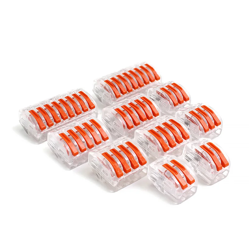 10Pcs Universal Cable Fast Wire Connector Home Compact Wire Connection Push In Wiring Terminal Block DIY PCT-212 213/214/215/218
10Pcs Universal Cable Fast Wire Connector Home Compact Wire Connection Push In Wiring Terminal Block DIY PCT-212 213/214/215/218
