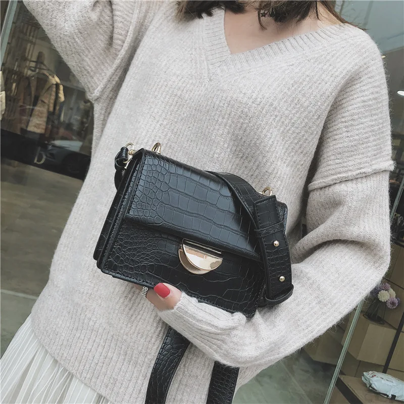 Ina Super Fire Small Square Bag Women's 2018 New Style Korean-style Retro Crocodile Pattern Shoulder Bag Versatile Literature An
Ina Super Fire Small Square Bag Women's 2018 New Style Korean-style Retro Crocodile Pattern Shoulder Bag Versatile Literature An