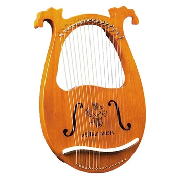 New Hot Lyre Harp,Greek Violin,16 String Harp Solid Wood Mahogany Lyre Harp with Tuning Wrench for Music Lovers Beginners,Etc
New Hot Lyre Harp,Greek Violin,16 String Harp Solid Wood Mahogany Lyre Harp with Tuning Wrench for Music Lovers Beginners,Etc