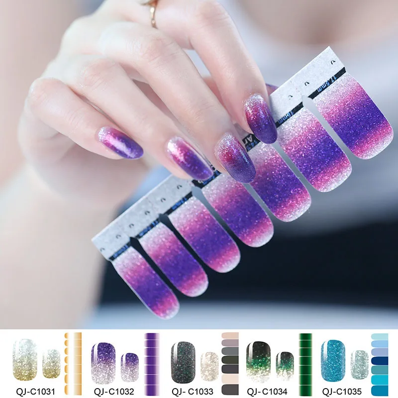 Glitter Powder Gradient Color Stickers Nail Wraps Full Cover Nail Polish Sticker DIY Full Self Adhesive Nail Art Decoration
Glitter Powder Gradient Color Stickers Nail Wraps Full Cover Nail Polish Sticker DIY Full Self Adhesive Nail Art Decoration