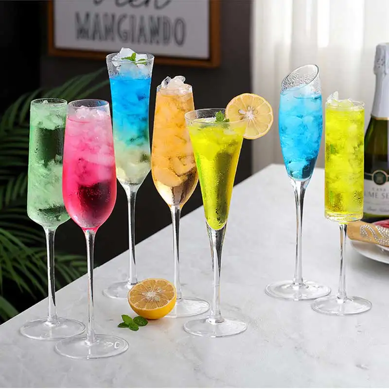 2Pcs Crystal Champagne Flutes Glasses Juice Drink Cocktail Goblet Glass Wedding Party Bar Home Drinkware Wine Cup Creative Gifts
2Pcs Crystal Champagne Flutes Glasses Juice Drink Cocktail Goblet Glass Wedding Party Bar Home Drinkware Wine Cup Creative Gifts