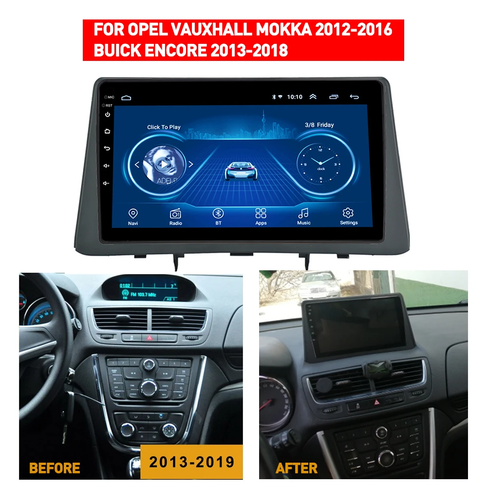 Автомагнитола 2DIN 64 ГБ Android 10 мультимедийный плеер с GPS для Opel Mokka BUICK Encore Авторадио