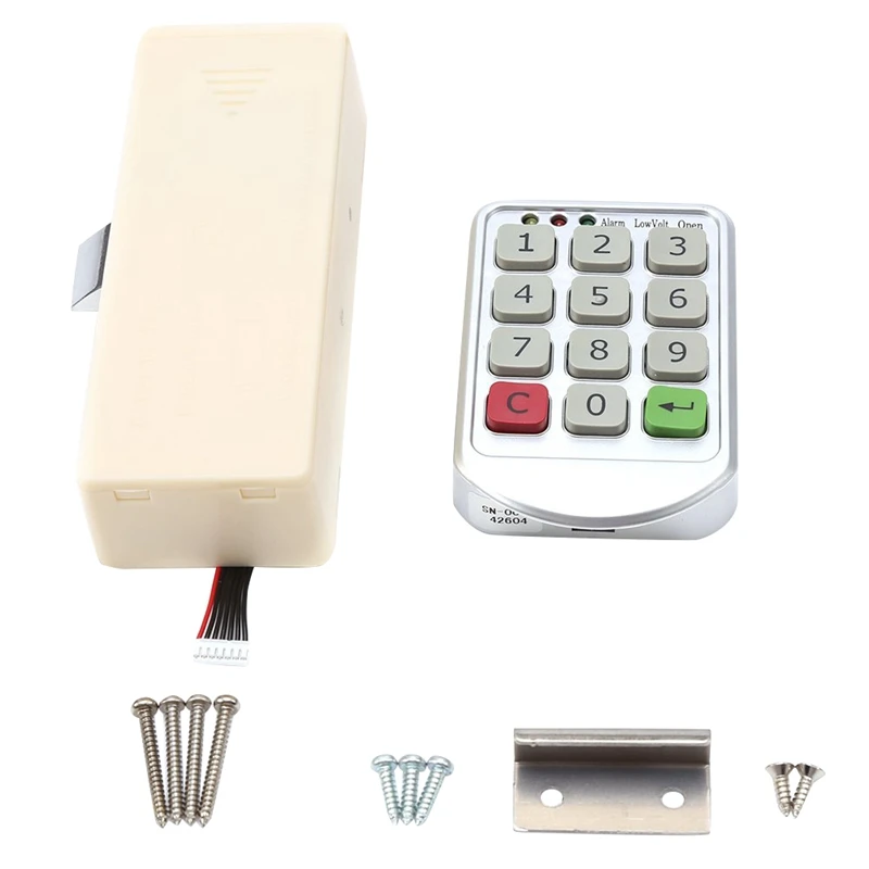 Electronic Cabinet Lock Set, Intelligent Digit Keypad Password Door Code Locks Keyless Locker Security Lock Drawer
Electronic Cabinet Lock Set, Intelligent Digit Keypad Password Door Code Locks Keyless Locker Security Lock Drawer