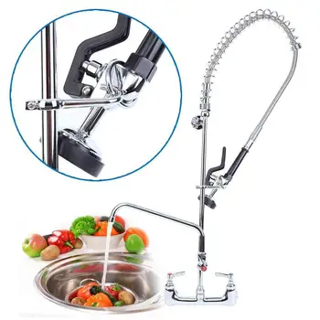 Yonntech Spring Pull Down Kitchen Faucet Copper Commercial Pre-Rinse Kitchen Restaurant Wall Mount 12" Add-on faucet
Yonntech Spring Pull Down Kitchen Faucet Copper Commercial Pre-Rinse Kitchen Restaurant Wall Mount 12" Add-on faucet
