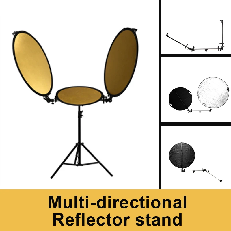 Meking Dual Arm Reflector Holder w/ Light Stand Mount Swivel Connector Free Angle Extension Pole for Studio Portrait Cover Shoot
Meking Dual Arm Reflector Holder w/ Light Stand Mount Swivel Connector Free Angle Extension Pole for Studio Portrait Cover Shoot