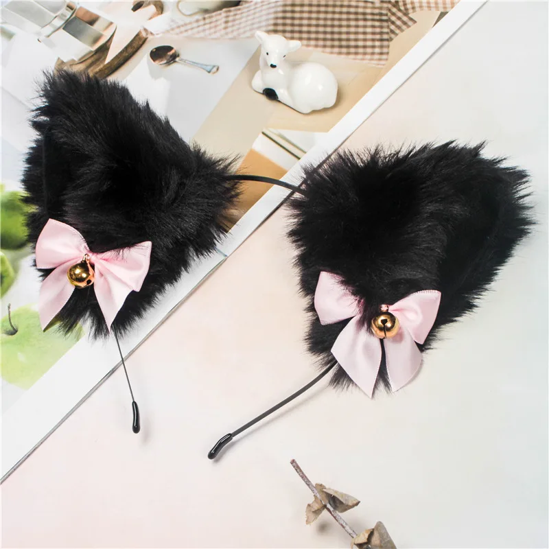 

Hair Accessories For Women Makeup Hairband Girls New Fashion Cosplay Hair bands Ladies Faux Fur Cute Cat Ears Headbands