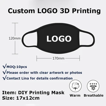 50pcs Custom logo Personalized photo DIY 3D printing black mask 
50pcs Custom logo Personalized photo DIY 3D printing black mask