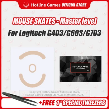 Hotline Games 4.0 Master Level Mouse Skates Mouse Feet Pad Replacement Feet for Logitech G403 Mouse 0.23mm/0.6mm Thickness
Hotline Games 4.0 Master Level Mouse Skates Mouse Feet Pad Replacement Feet for Logitech G403 Mouse 0.23mm/0.6mm Thickness