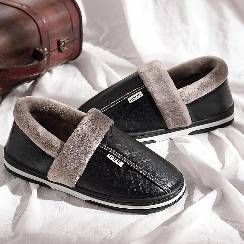 Memory foam Slippers for men Big size 45-49 Warm Non-slip Winter Leather House Slippers men High quality Indoors shoes
Memory foam Slippers for men Big size 45-49 Warm Non-slip Winter Leather House Slippers men High quality Indoors shoes