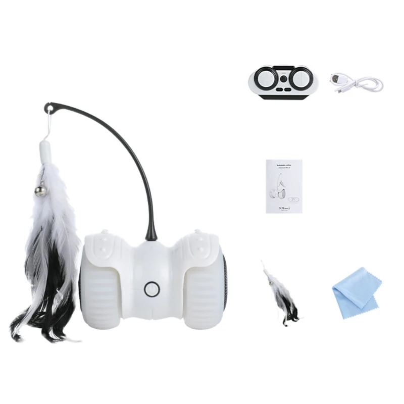 Interactive Robotic Cat Toys Remote Control Automatic Feather Ball Teaser Toys 91AD
Interactive Robotic Cat Toys Remote Control Automatic Feather Ball Teaser Toys 91AD