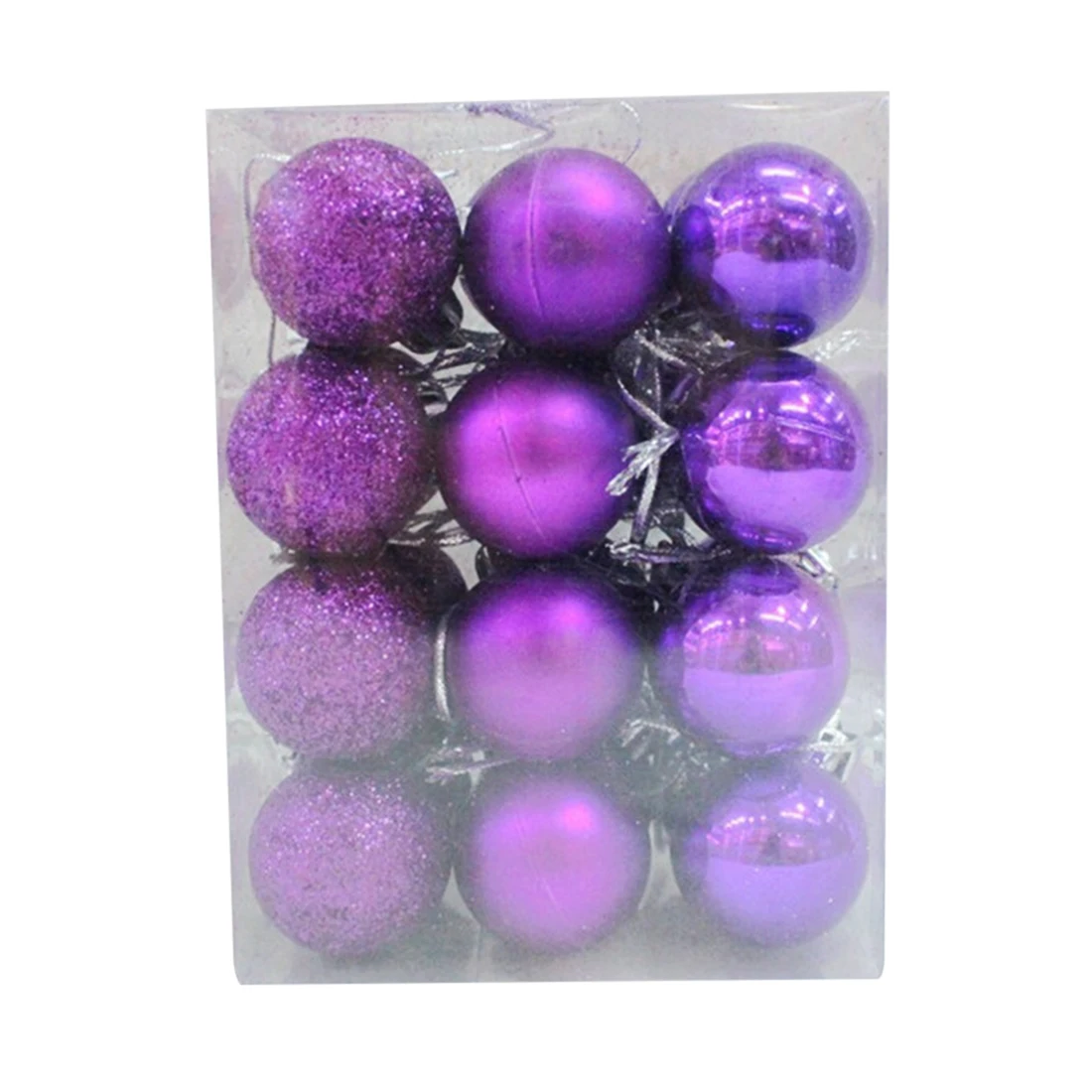12Pcs 4cm Christmas Ball Hanging Tree Ball Ornaments For Party Decor - Purple Mixed Delivery
12Pcs 4cm Christmas Ball Hanging Tree Ball Ornaments For Party Decor - Purple Mixed Delivery