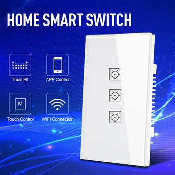 Tuya Smart Switch Touch Voice Remote Control WiFi Works With Tmall Elf/Google Voice Control American Standard
Tuya Smart Switch Touch Voice Remote Control WiFi Works With Tmall Elf/Google Voice Control American Standard