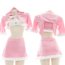 Backless Plush Women Pink Bunny Girl Uniform Velvet Hollow Sweet Cute Sexy Cosplay Costumes Cloak Tempatation Kawaii Sleepwear
Backless Plush Women Pink Bunny Girl Uniform Velvet Hollow Sweet Cute Sexy Cosplay Costumes Cloak Tempatation Kawaii Sleepwear