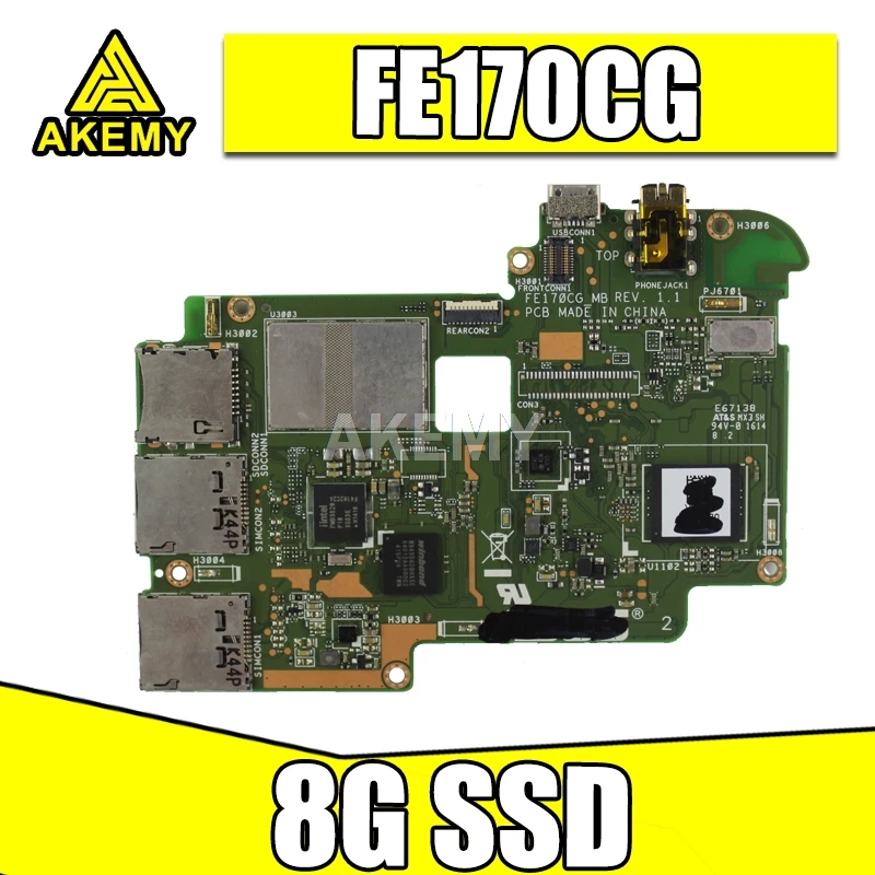Original For Asus K017 Memo Pad 7" Tablet Motherboard Fe170cg ME70C logic board MB Rev 1.1 fully tested 8G-SSD | Компьютеры и офис