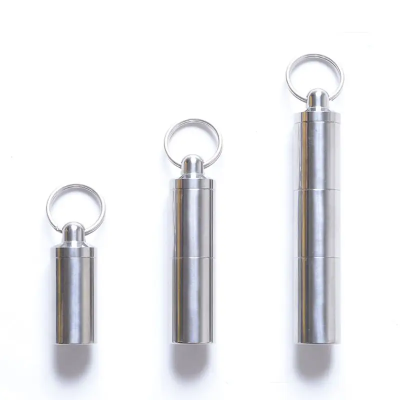 Mini Titanium Waterproof Double Grid Capsule Bottle Protable Holder Container Moisture-proof Sealed Vial Storage Box
Mini Titanium Waterproof Double Grid Capsule Bottle Protable Holder Container Moisture-proof Sealed Vial Storage Box