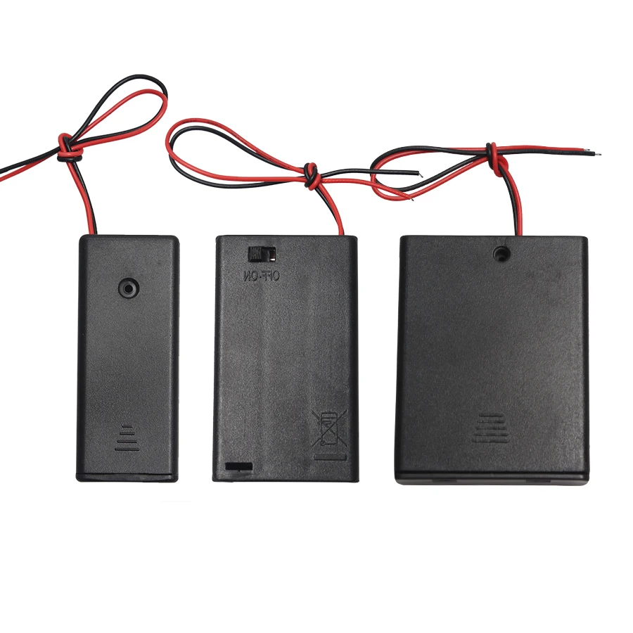 1Pcs AAA Battery Holder Case Box With Leads With ON/OFF Switch Cover 2 3 4 Slot Standard Battery Container Drop Shipping 
1Pcs AAA Battery Holder Case Box With Leads With ON/OFF Switch Cover 2 3 4 Slot Standard Battery Container Drop Shipping