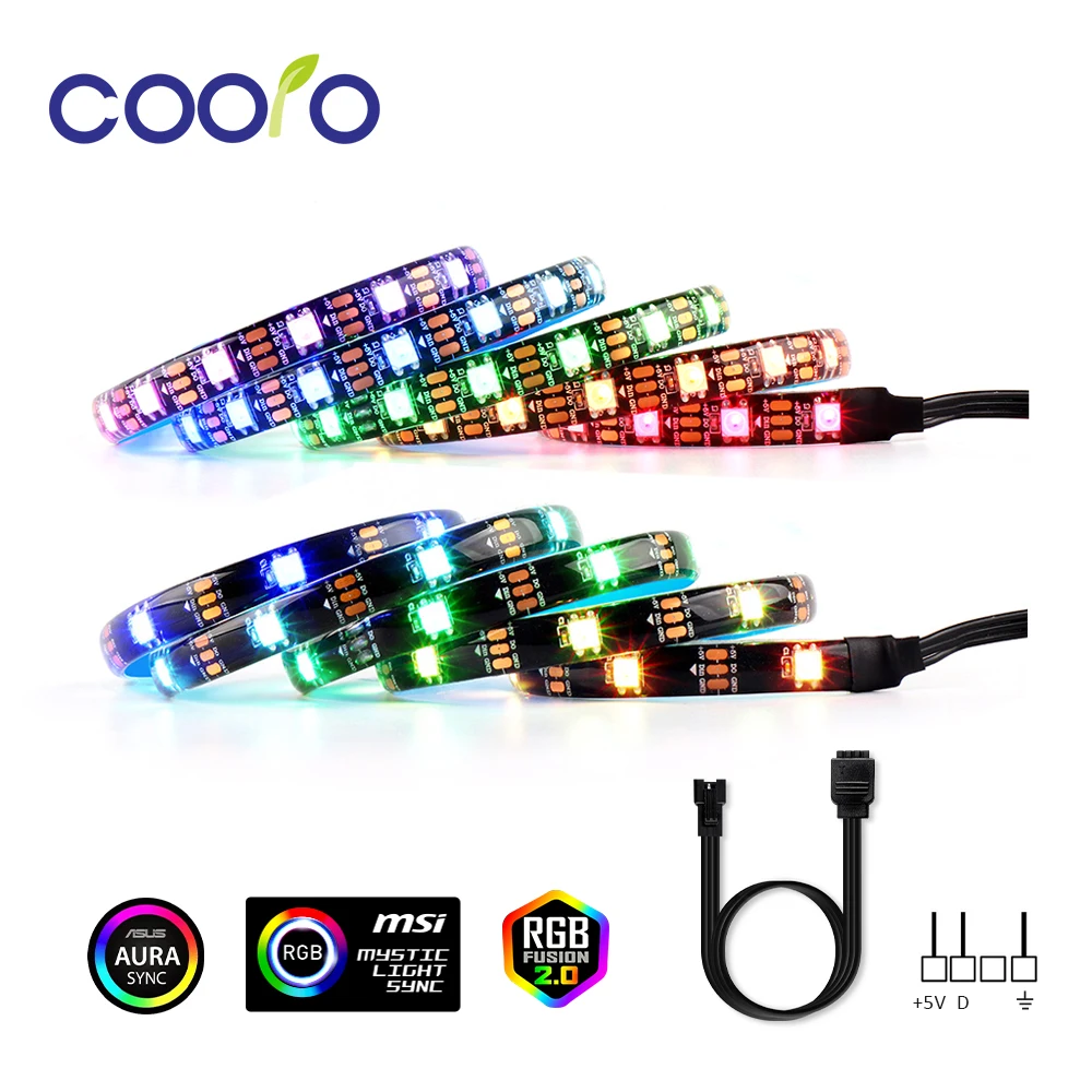 Magnetic RGB LED Strip Light Full Kit for PC Computer Case, SATA power supply interface,Fixed by Magnet,Remote Control Color
Magnetic RGB LED Strip Light Full Kit for PC Computer Case, SATA power supply interface,Fixed by Magnet,Remote Control Color