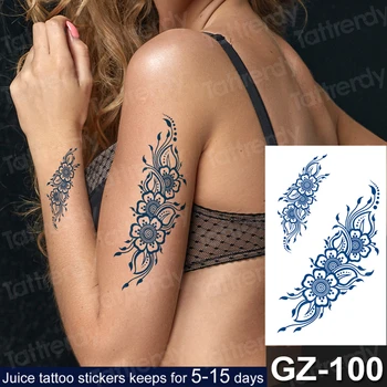 Long lasting Women Temporary Tattoo Sticker blue Flower Tattoo Transfer Peony Rose henna Tattoos Girl Arm Body Art Fake Tattoo
Long lasting Women Temporary Tattoo Sticker blue Flower Tattoo Transfer Peony Rose henna Tattoos Girl Arm Body Art Fake Tattoo
