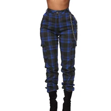 Fashion Classic Plaid Print Women Pockets Pants with Chain High Waist Elastics Joggers Pants Casual Trousers Slim Fit Streetwear
Fashion Classic Plaid Print Women Pockets Pants with Chain High Waist Elastics Joggers Pants Casual Trousers Slim Fit Streetwear