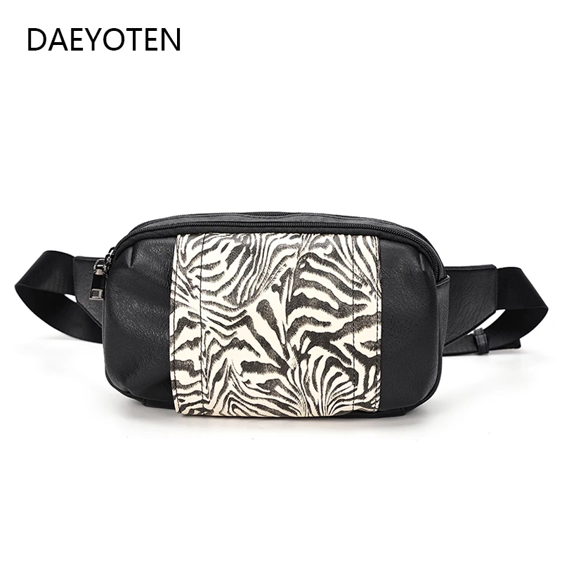 DAEYOTEN Zebra Pattern Chest Waist Bag for Men Soft Leather Men's Belt Bag Male Fanny Pack Motorcycle Hip Bag Phone Pouch ZM0763
DAEYOTEN Zebra Pattern Chest Waist Bag for Men Soft Leather Men's Belt Bag Male Fanny Pack Motorcycle Hip Bag Phone Pouch ZM0763