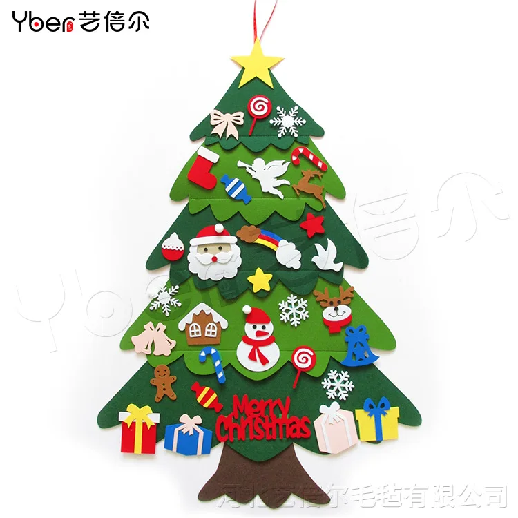 Cross-border felt christmas tree optional child handmade DIY three-dimensional felt christmas tree decoration calendar pendant
Cross-border felt christmas tree optional child handmade DIY three-dimensional felt christmas tree decoration calendar pendant