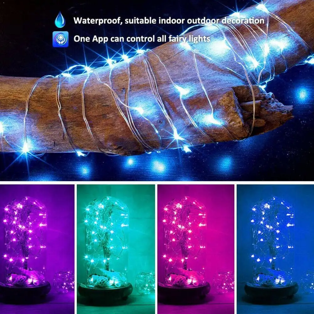 USB LED String Light Bluetooth App Control Copper Wire Lights For Christmas Fairy Lamp Tree String Outdoor Waterproof Decor Y9P6
USB LED String Light Bluetooth App Control Copper Wire Lights For Christmas Fairy Lamp Tree String Outdoor Waterproof Decor Y9P6
