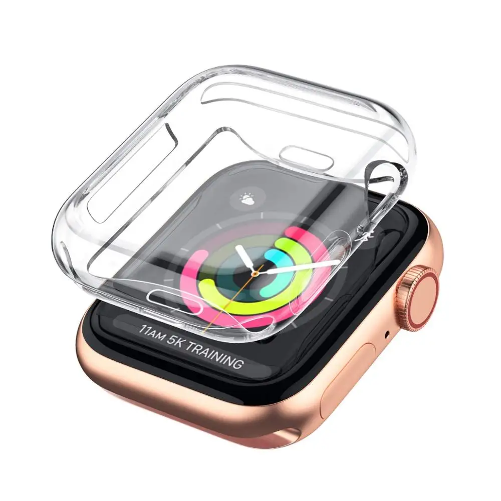Cover for Apple watch 5 case 44mm 40mm iWatch case 42mm 38mm Full TPU bumper Screen Protector Apple Watch 3 2 4 44 accessories
Cover for Apple watch 5 case 44mm 40mm iWatch case 42mm 38mm Full TPU bumper Screen Protector Apple Watch 3 2 4 44 accessories