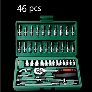 Auto Maintenance Set Tool Socket Wrench Combination Hardware Tools Small 46 Set Wrench Combination Socket
Auto Maintenance Set Tool Socket Wrench Combination Hardware Tools Small 46 Set Wrench Combination Socket
