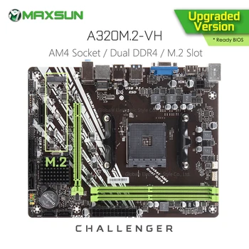 Original MAXSUN Challenger II A320M.2 VH AMD Motherboard AM4 mATX Dual Channel DDR4 1000M LAN SATA3.0 USB3.1 VGA HDMI NVME SSD
Original MAXSUN Challenger II A320M.2 VH AMD Motherboard AM4 mATX Dual Channel DDR4 1000M LAN SATA3.0 USB3.1 VGA HDMI NVME SSD