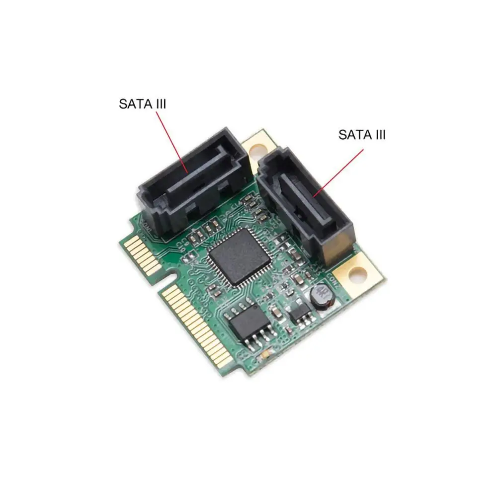 Mini PCI-E to 2Ports SATA 3.0 PCI Express PCIe Converter Hard Drive Extender SATA III Controller Card HUB Multiplier Add On Card
Mini PCI-E to 2Ports SATA 3.0 PCI Express PCIe Converter Hard Drive Extender SATA III Controller Card HUB Multiplier Add On Card