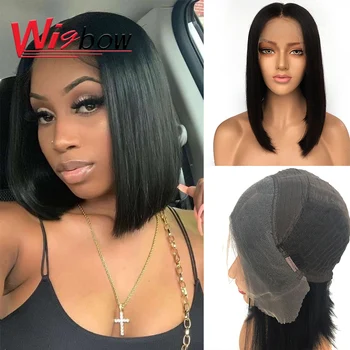 Short Bob Brazilian Wig Human Hair 13*4 Lace Frontal Wig HD Lace 14 inch Natural Human Hair Wigs For Black Women 
Short Bob Brazilian Wig Human Hair 13*4 Lace Frontal Wig HD Lace 14 inch Natural Human Hair Wigs For Black Women