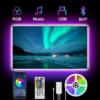NEW Bluetooth 5050 LED Strip Light RGB Flexible Ribbon 3M 5V Tape Diode DC12V USB Remote Control Color Changing Light Strips TV
NEW Bluetooth 5050 LED Strip Light RGB Flexible Ribbon 3M 5V Tape Diode DC12V USB Remote Control Color Changing Light Strips TV