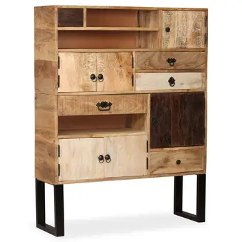 

vidaXL Sideboard Solid Mango Wood 100x30x130 cm