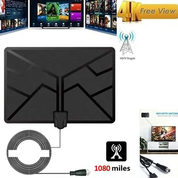 Aerial TV Antenna Plastic Indoor Digital 1080P HD Signal Reception Two Modes Black Easy Install Small Amplifier 300 Miles Range
Aerial TV Antenna Plastic Indoor Digital 1080P HD Signal Reception Two Modes Black Easy Install Small Amplifier 300 Miles Range