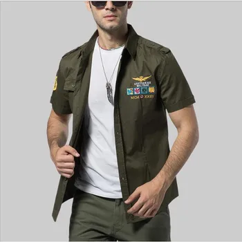 NEW short sleeve shirts Fashion airforce uniform military short sleeve shirts men's dress 4xLidered short sleeve shirt 
NEW short sleeve shirts Fashion airforce uniform military short sleeve shirts men's dress 4xLidered short sleeve shirt