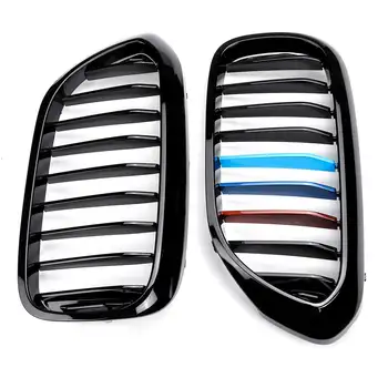 Pair Front Kidney Grille for BMW New 5 Series G30 G31 G38 2017-2018 Grille Gloss Black Front Bumper Slat Grill Car Front Grill
Pair Front Kidney Grille for BMW New 5 Series G30 G31 G38 2017-2018 Grille Gloss Black Front Bumper Slat Grill Car Front Grill